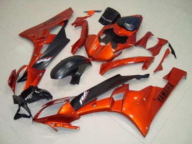 Orange Matt schwarz 06-07 Yamaha YZF R6 Motorrad Verkleidung