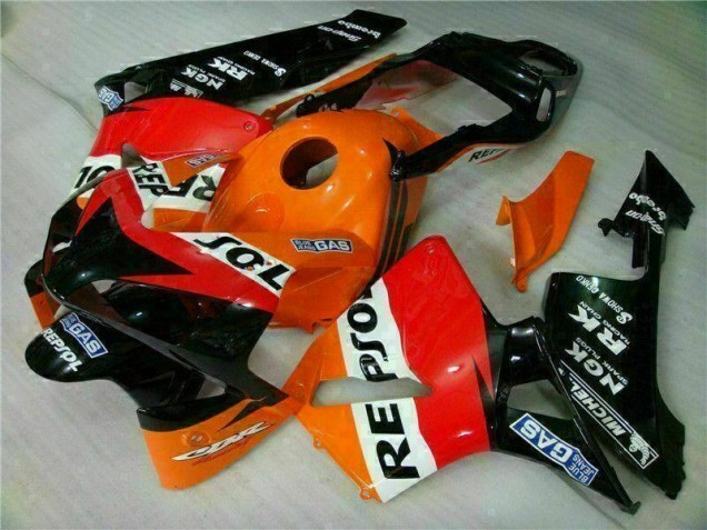 Orange Repsol 03-04 Honda CBR600RR Motorrad Verkleidung Orange Repsol 03-04 Honda CBR600RR Motorrad Verkleidung