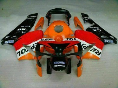 Orange Repsol 03-04 Honda CBR600RR Motorrad Verkleidung