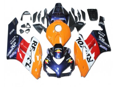 Orange Rot Blau Repsol 04-05 Honda CBR1000RR Motorrad Verkleidung
