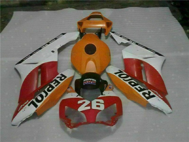 Orange Rot Repsol 26 04-05 Honda CBR1000RR Motorrad Verkleidung Orange Rot Repsol 26 04-05 Honda CBR1000RR Motorrad Verkleidung