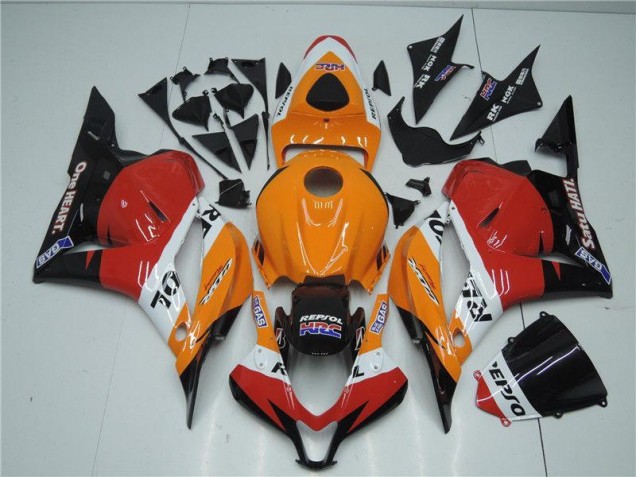 Orange Rot Schwarz Repsol 09-12 Honda CBR600RR Motorrad Verkleidung Orange Rot Schwarz Repsol 09-12 Honda CBR600RR Motorrad Verkleidung