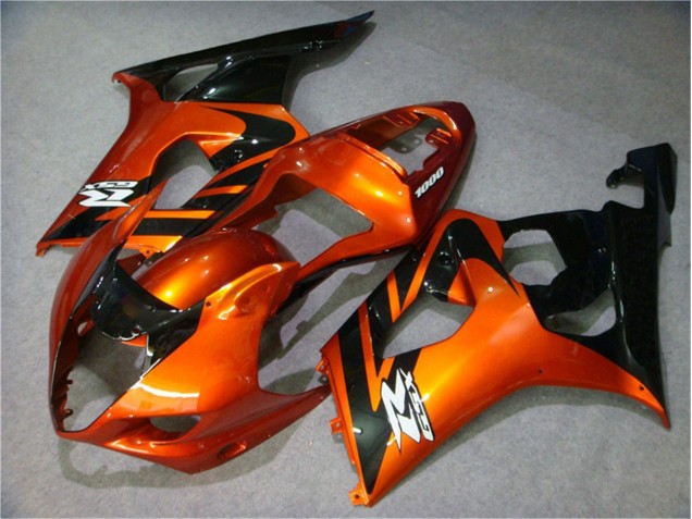 Orange Schwarz 03-04 Suzuki GSXR 1000 Motorrad Verkleidung Orange Schwarz 03-04 Suzuki GSXR 1000 Motorrad Verkleidung