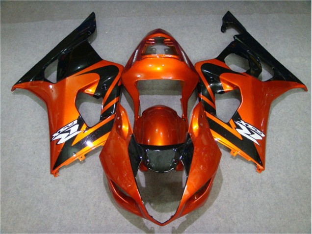 Orange Schwarz 03-04 Suzuki GSXR 1000 Motorrad Verkleidung Orange Schwarz 03-04 Suzuki GSXR 1000 Motorrad Verkleidung