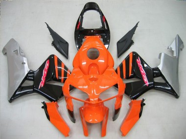 Orange Schwarz 05-06 Honda CBR600RR Motor Verkleidung