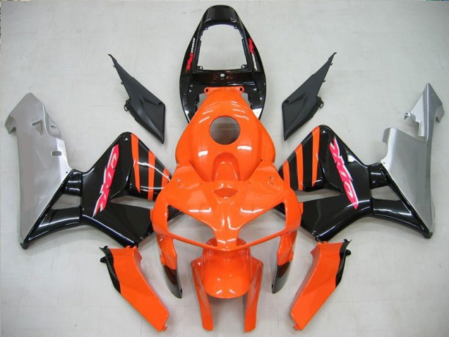 Orange Schwarz 05-06 Honda CBR600RR Motor Verkleidung Orange Schwarz 05-06 Honda CBR600RR Motor Verkleidung