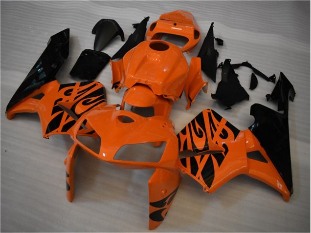 Orange Schwarz 05-06 Honda CBR600RR Motorrad Verkleidung & Plastik Orange Schwarz 05-06 Honda CBR600RR Motorrad Verkleidung & Plastik