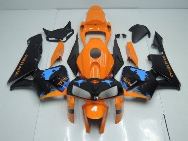 Orange Schwarz 05-06 Honda CBR600RR Motorrad Vollverkleidung & Plastik