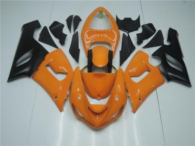 Orange Schwarz 05-06 Kawasaki ZX6R Motorrad Verkleidung