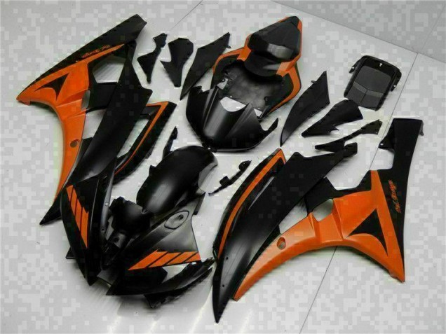 Orange Schwarz 06-07 Yamaha YZF R6 Motorrad Verkleidung Orange Schwarz 06-07 Yamaha YZF R6 Motorrad Verkleidung