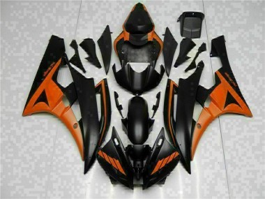 Orange Schwarz 06-07 Yamaha YZF R6 Motorrad Verkleidung