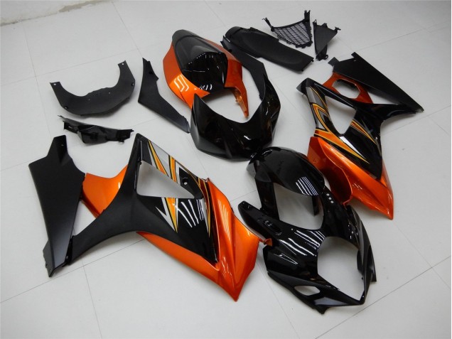Orange Schwarz 07-08 Suzuki GSXR 1000 Motorrad Verkleidung Orange Schwarz 07-08 Suzuki GSXR 1000 Motorrad Verkleidung
