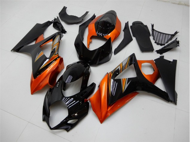 Orange Schwarz 07-08 Suzuki GSXR 1000 Motorrad Verkleidung Orange Schwarz 07-08 Suzuki GSXR 1000 Motorrad Verkleidung