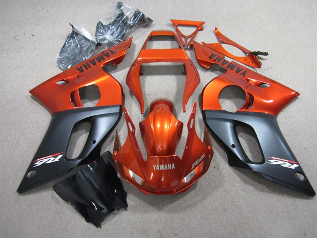 Orange Schwarz 98-02 Yamaha YZF R6 Motorrad Verkleidung Orange Schwarz 98-02 Yamaha YZF R6 Motorrad Verkleidung