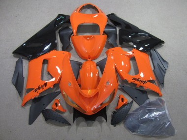 Orange Schwarz Ninja 05-06 Kawasaki ZX6R Motorrad Vollverkleidung