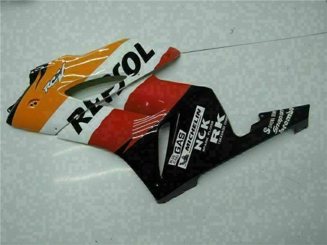 Orange Schwarz Repsol 04-05 Honda CBR1000RR Motorrad Vollverkleidung Orange Schwarz Repsol 04-05 Honda CBR1000RR Motorrad Vollverkleidung