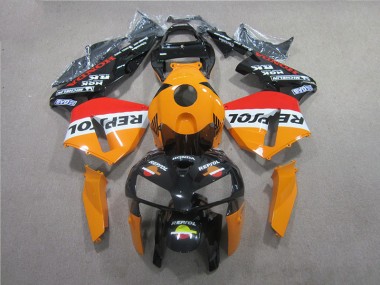 Orange Schwarz Repsol 05-06 Honda CBR600RR Motorrad Verkleidungen
