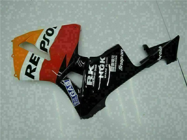 Orange Schwarz Repsol 05-06 Honda CBR600RR Motorrad Vollverkleidung Orange Schwarz Repsol 05-06 Honda CBR600RR Motorrad Vollverkleidung