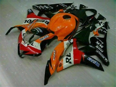 Orange Schwarz Repsol 07-08 Honda CBR600RR Motorrad Verkleidungen