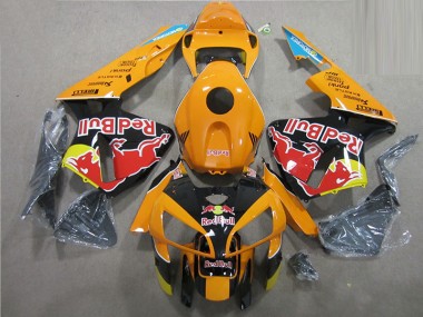 Orange Schwarz Rot Bull 05-06 Honda CBR600RR Motorrad Verkleidung