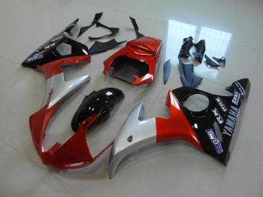Orange Silber Schwarz 03-05 Yamaha YZF R6 Motorrad Verkleidung