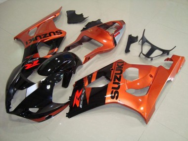 Orange und Schwarz 03-04 Suzuki GSXR 1000 Motorrad Verkleidung