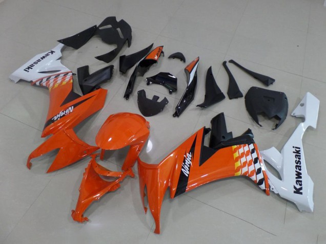 Orange und Weiß 08-10 Kawasaki ZX10R Motorrad Verkleidung Orange und Weiß 08-10 Kawasaki ZX10R Motorrad Verkleidung
