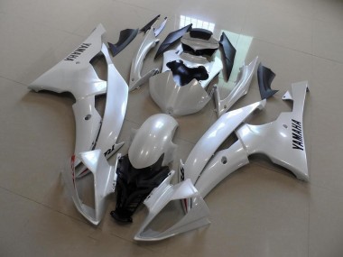 Perl Weiß OEM Stil 08-16 Yamaha YZF R6 Motorrad Verkleidung