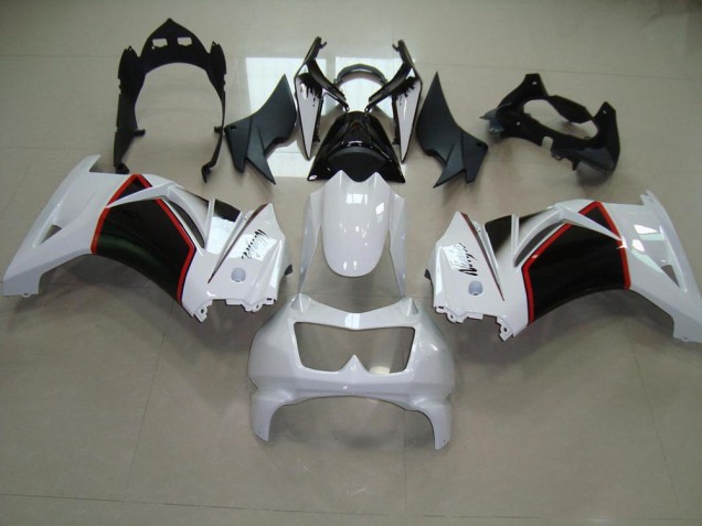 Perl Weiß Schwarz 08-12 Kawasaki ZX250R Motorrad Verkleidung Perl Weiß Schwarz 08-12 Kawasaki ZX250R Motorrad Verkleidung