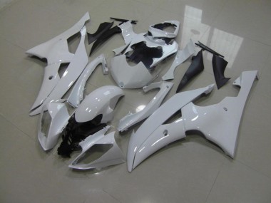 Perl Weiß ohne Aufkleber 08-16 Yamaha YZF R6 Motorrad Verkleidung