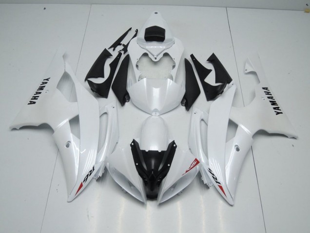 Perl Weiß und roter Aufkleber 08-16 Yamaha YZF R6 Motorrad Verkleidung Perl Weiß und roter Aufkleber 08-16 Yamaha YZF R6 Motorrad Verkleidung