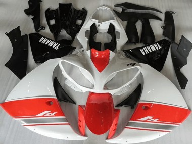 Racy Rot Weiß Schwarz 12-14 Yamaha YZF R1 Motorrad Verkleidung