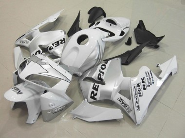 Repsol Weiß Silber 05-06 Honda CBR600RR Motorrad Verkleidung