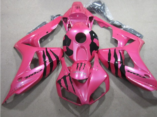 Rosa Schwarz Monster 06-07 Honda CBR1000RR Motorrad Verkleidung Rosa Schwarz Monster 06-07 Honda CBR1000RR Motorrad Verkleidung