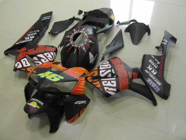 Rossi Matt Schwarz 05-06 Honda CBR600RR Motorrad Verkleidung