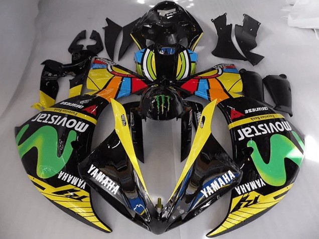 Rossi Movistar 12-14 Yamaha YZF R1 Motorrad Verkleidung Rossi Movistar 12-14 Yamaha YZF R1 Motorrad Verkleidung