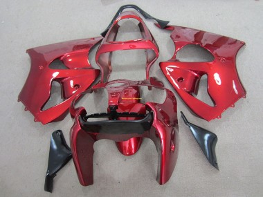 Rot 00-02 Kawasaki ZX6R Motorrad Verkleidung & Plastik
