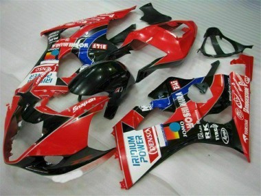 Rot 03-04 Suzuki GSXR 1000 Motorrad Verkleidungen