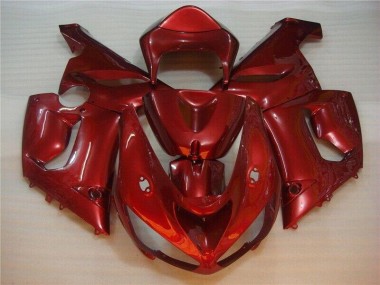 Rot 05-06 Kawasaki ZX6R Motorrad Verkleidung