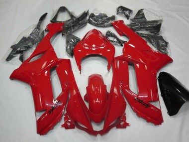 Rot 07-08 Kawasaki ZX6R Motorrad Verkleidung