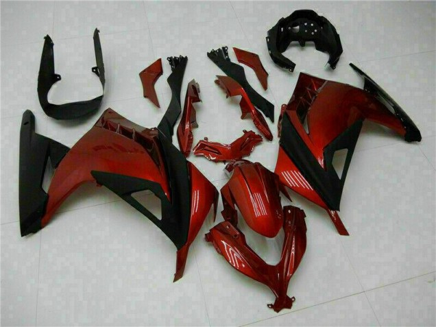 Rot 13-16 Kawasaki EX300 Motorrad Verkleidung Rot 13-16 Kawasaki EX300 Motorrad Verkleidung