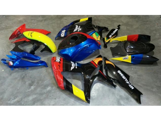 Rot Blau 06-07 Suzuki GSXR 600/750 Motorrad Verkleidung Rot Blau 06-07 Suzuki GSXR 600/750 Motorrad Verkleidung