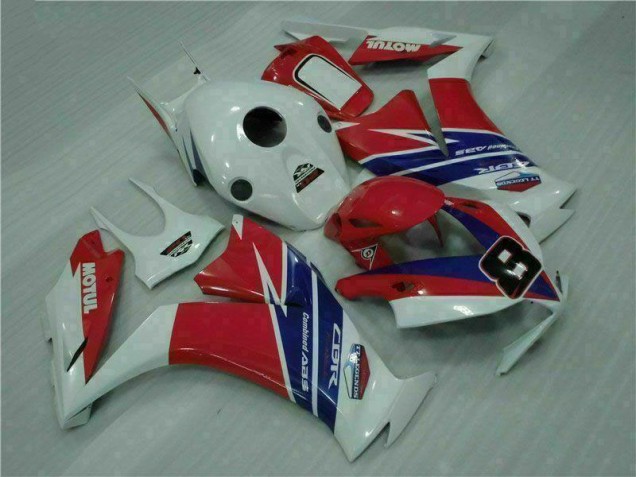 Rot Blau Weiß 12-16 Honda CBR1000RR Motorrad Verkleidung Rot Blau Weiß 12-16 Honda CBR1000RR Motorrad Verkleidung