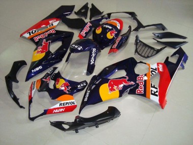 Rot Bull Repsol 05-06 Suzuki GSXR 1000 Motorrad Verkleidung