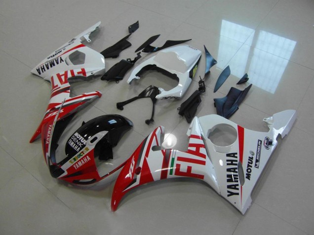 Rot Fiat 03-05 Yamaha YZF R6 Motorrad Verkleidung Rot Fiat 03-05 Yamaha YZF R6 Motorrad Verkleidung