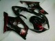 Rot Flamme 03-04 Suzuki GSXR 1000 Motorrad Verkleidung Rot Flamme 03-04 Suzuki GSXR 1000 Motorrad Verkleidung