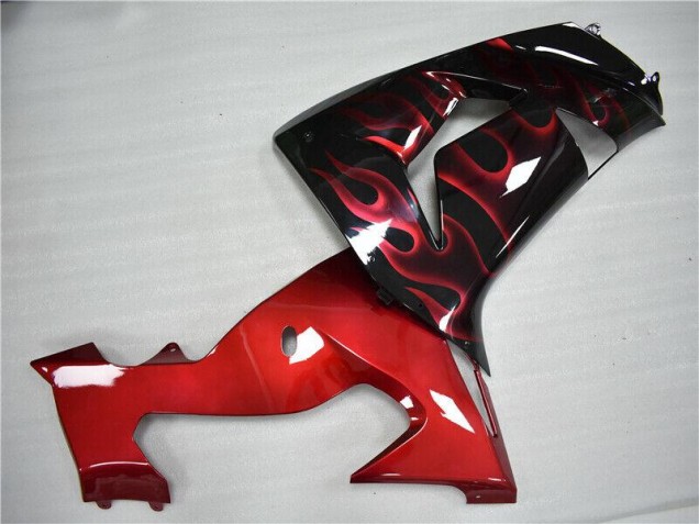Rot Flamme 06-07 Kawasaki ZX10R Motorrad Verkleidung Rot Flamme 06-07 Kawasaki ZX10R Motorrad Verkleidung