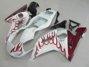 Rot Flamme 98-02 Yamaha YZF R6 Motorrad Verkleidung