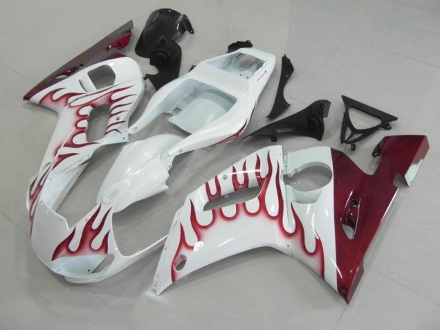 Rot Flamme 98-02 Yamaha YZF R6 Motorrad Verkleidung Rot Flamme 98-02 Yamaha YZF R6 Motorrad Verkleidung