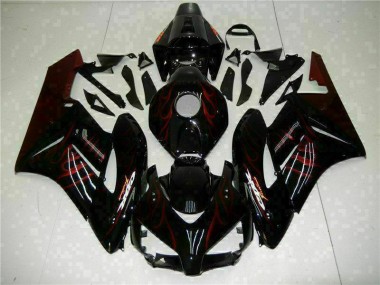 Rot Flamme Schwarz 04-05 Honda CBR1000RR Motorrad Verkleidung